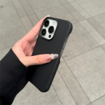 纯色硅胶保护套iPhone 16 Pro的三星模型软手机手柄磨砂设计空心手机套