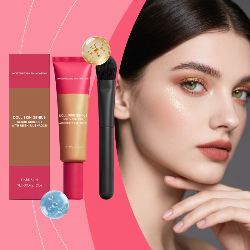 Lightweight Mineral Foundation Cream Series Moisturizing Nourishing for Dry Skin Matte Clear Oil Oil-Free