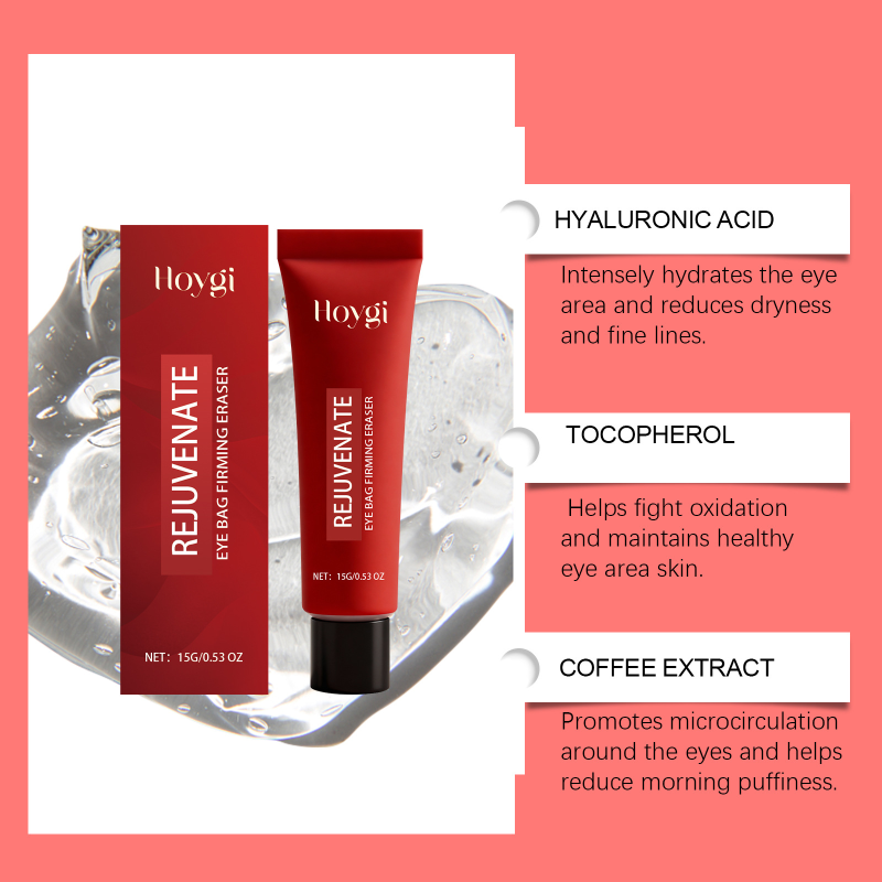 HOYGI Gentle Nourishing Eye Cream Delicate Hydrating Eye Massage Care Gel for Moisturizing the Eye Skin