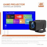HY320pro便携式Android和WiFi投影仪与F600高清手柄2K分辨率的游戏工厂直接CRT风格