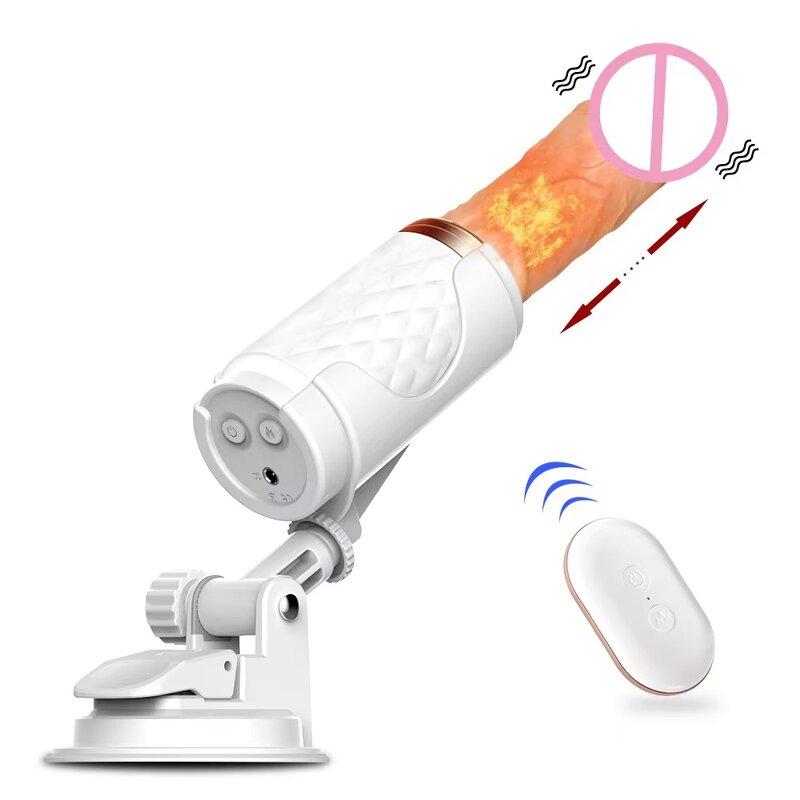 Telescopic Vibrator Factory - Heating Suction Cup Dildo