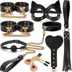 BDSM Kit Factory - 8-Piece Genuine Leather Set