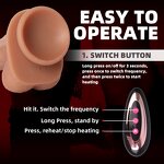 Telescopic Vibrator Manufacturer - Soft Big Dildo Remote