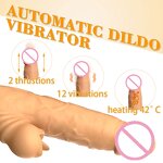 Telescopic Dildo Factory - 12-Frequency Vibrating Heating