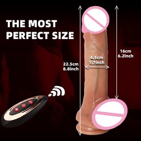 Telescopic Vibrator Manufacturer - Soft Big Dildo Remote
