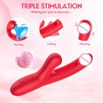 Rose Sex Toys Manufacturer - Silicone ABS Waterproof Tongue