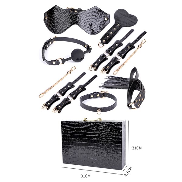 BDSM Kit Factory - Crocodile Pattern 7 Pieces OEM