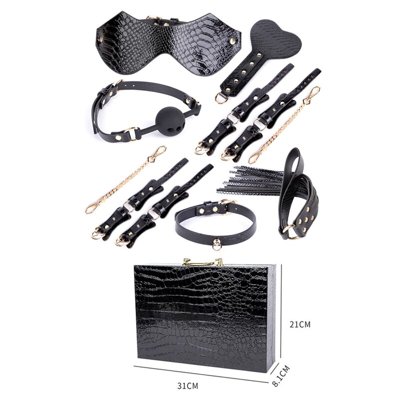BDSM Kit Factory - Crocodile Pattern 7 Pieces OEM