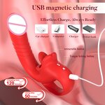 Mini Vibrator Eggs Factory - Double-Headed Telescopic Tongue