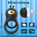 Cock Ring Factory - Charging Vibration Ring TPE Silicone