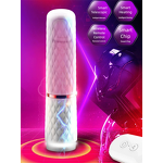 Telescopic Vibrator Factory - Heating Suction Cup Dildo