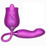 Rose Vibrator Manufacturer - Oral Tongue Shaped Stimulator