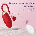 Jumping Egg Vibrator Factory - Rose Remote Control 2 in 1