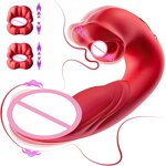 Rose Vibrator Factory - 2 in 1 Licking Tapping Jumping