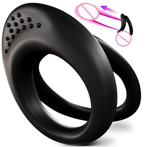 Cock Ring Factory - Double Silicone Ring Delay Vibrator