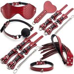 BDSM Gear Manufacturer - 7-Piece Leather Bondage Set