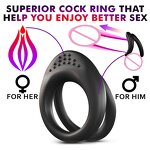 Cock Ring Factory - Double Silicone Ring Delay Vibrator