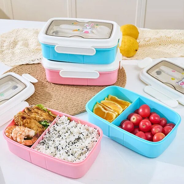 Lunch Box Manufacturer - OEM Custom 2 Rows Food-grade PP Microwave