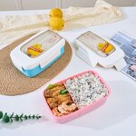 Lunch Box Manufacturer - OEM Custom 2 Rows Food-grade PP Microwave