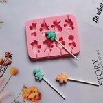 Lollipop Mold Manufacturer - OEM Custom 8 Dinosaur Chocolate Ice Lattice