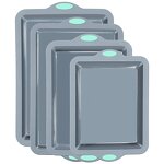 Baking Pans Set Manufacturer - OEM Custom Bpa Free Non-Stick Cookie Sheets