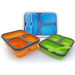 Lunch Box Set Manufacturer - OEM Custom Bpa Free Food Grade Silicone Leakproof