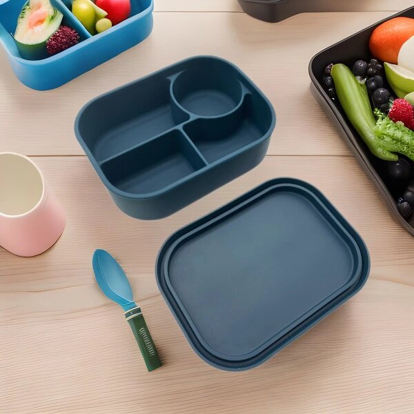 Lunch Box Manufacturer - OEM Custom 4 Rows Food-grade Silicone Microwave
