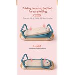 Baby Bath Tub Manufacturer - OEM Custom LD-WG0001S Plastic Folding Portable