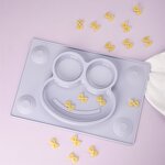 Baby Feeding Plate Manufacturer - OEM Custom BPA Free Divide Smile Shape