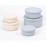 Lunch Box Set Manufacturer - OEM Custom Round 4 Pack Airtight Kids