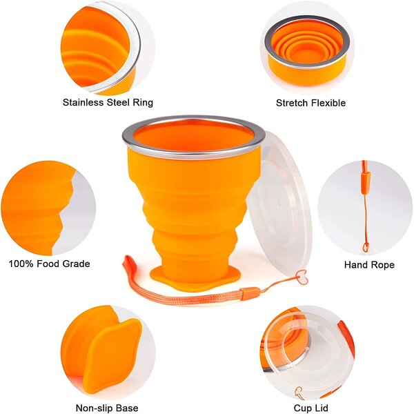 Coffee Cup Manufacturer - OEM Custom Bpa Free Food Grade Silicone Folding