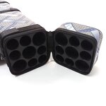 Brown Cue Case Factory - 9 Holes PU Leather 3B6S