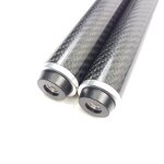 Billiards Cue Extension Factory - 8.5inch Black Carbon