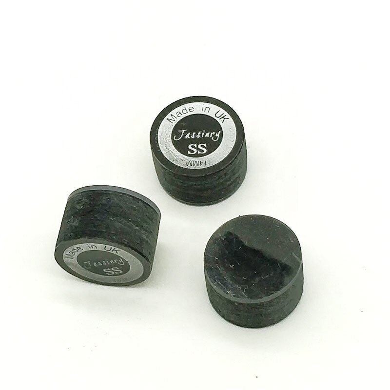 Clear Pool Cue Tips Supplier - 14mm Black with Cushion