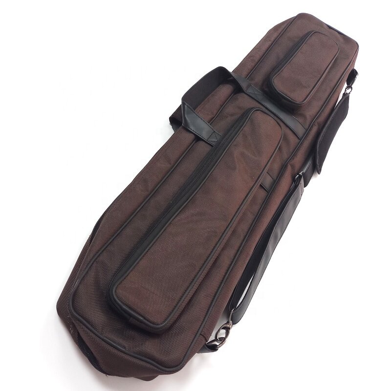 Pool Cue Bag Supplier - Red 5 Holes 1/2 Split Canvas