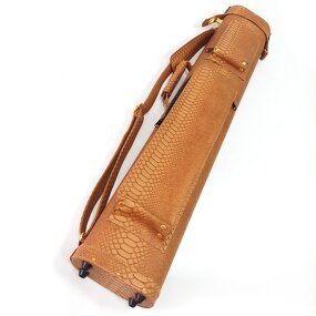 PU Leather Cue Bag Factory - 8 Holes 3B5S Leopard Design