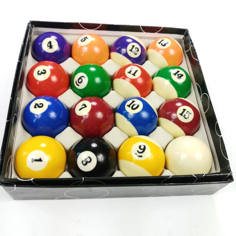 Cheap Pool Balls Factory - 57.25mm Resin Colorful Set