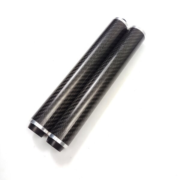 Billiards Cue Extension Factory - 8.5inch Black Carbon