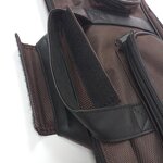 Pool Cue Bag Supplier - Red 5 Holes 1/2 Split Canvas