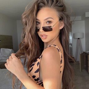 Rimless Sunglasses Manufacturer - OEM Custom 2021 Hot Square Diamond Small