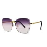 Rimless Sunglasses Manufacturer - OEM Custom New Design Bling Luxury Women