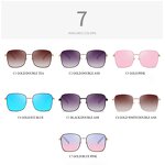 Sunglasses Manufacturer - OEM Custom Gradient Punk Steampunk Style Big Square