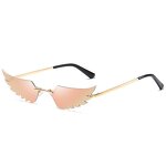 Rimless Sunglasses Manufacturer - OEM Custom 2022 Fashion Angle Wing Newest