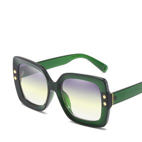 Sunglasses Manufacturer - OEM Custom Women Retro Rivet Transparent Big