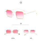 Sunglasses Manufacturer - OEM Custom High End Gradient Metal Small Square