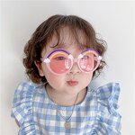Kids Sunglasses Manufacturer - OEM Custom Glitter Luxury Color Lens Round
