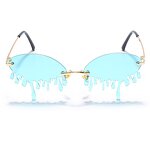 Sunglasses Manufacturer - Wholesale 2021 Funny Frame Rimless Tears Drop