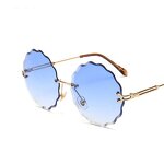 Sunglasses Manufacturer - OEM Custom Flower Saw Shape Gradient Metal