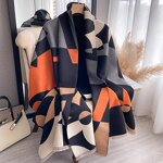 Cashmere Poncho Manufacturer - OEM Custom Luxury Custom Thick Winter Scarf