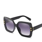 Sunglasses Manufacturer - OEM Custom Women Retro Rivet Transparent Big